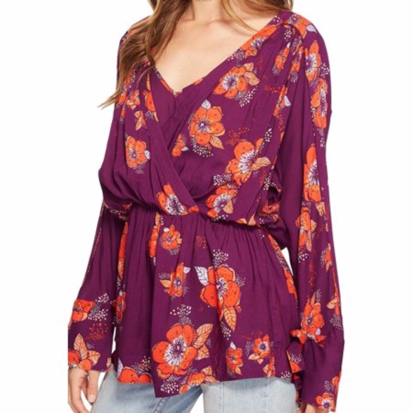 Free People Tops - Free People Surplice Blouse